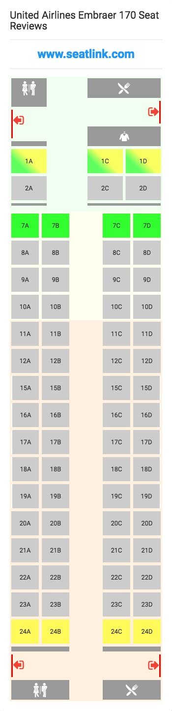 United Airlines Seating Chart Embraer Rj145 – Two Birds Home