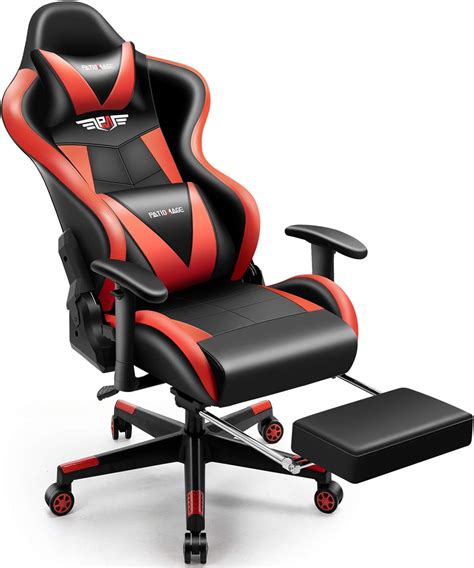 Gaming Chair High Back Computer Game Chair Leather Office Desk Chair ...