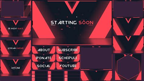 VALORANT inspired FREE Twitch Overlay Pack (OBS Studio / Streamlabs OBS)