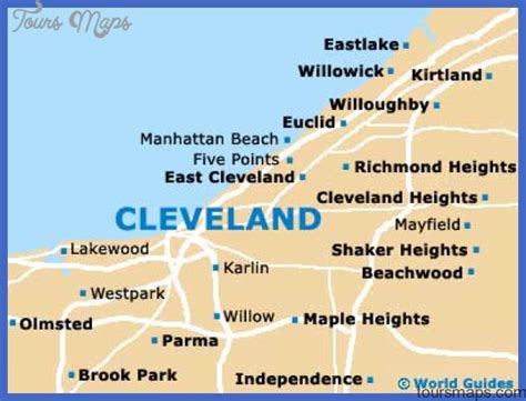 Cleveland Metro Map - ToursMaps.com