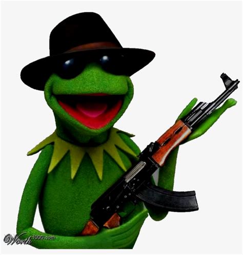 Kermit Heart Meme Gun