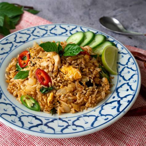 3-Chili Thai Basil Fried Rice Recipe - Hot Thai Kitchen