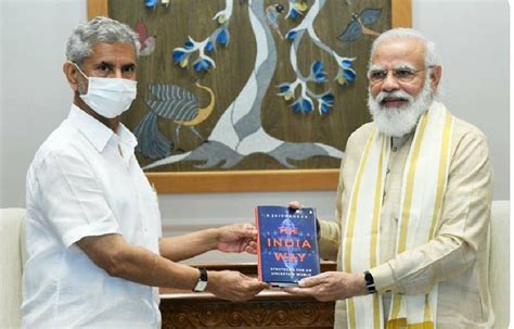 Dr. S.Jaishankar presents first copy of his book 'The India Way' to PM Narendra Modi ...