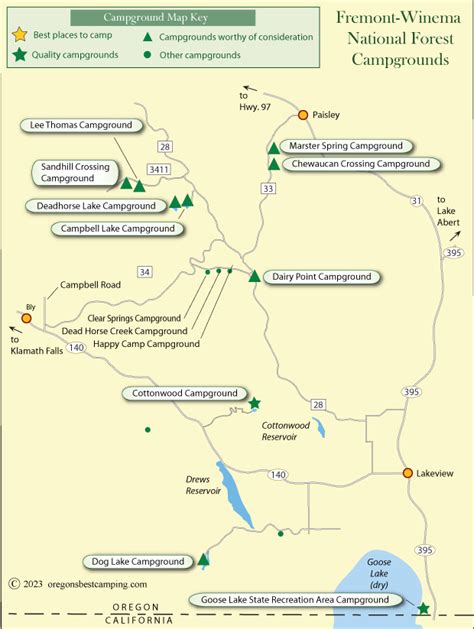 Lakeview Campground Map