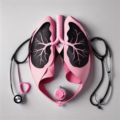 Premium AI Image | A photo of an effected lungs with stethoscope