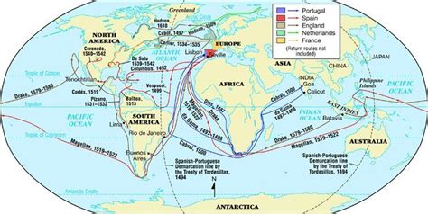 Map of Explorers Routes | Islands in the pacific, Elementary geography, Map