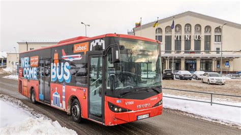 The followings buses run from/to Vilnius airport