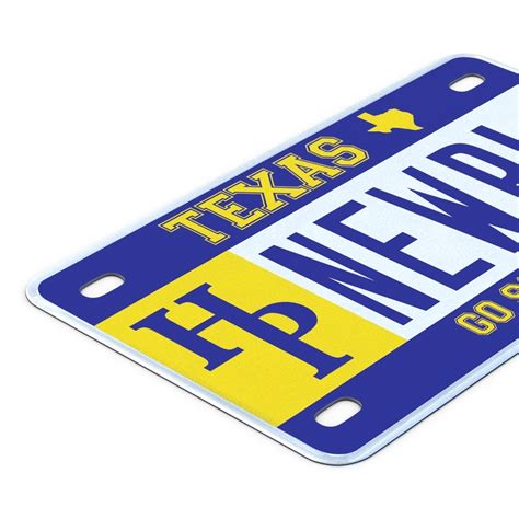 3d model texas license plate