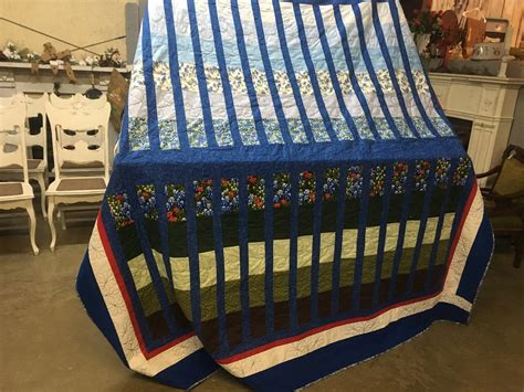 Texas Bluebonnet Quilt | Etsy