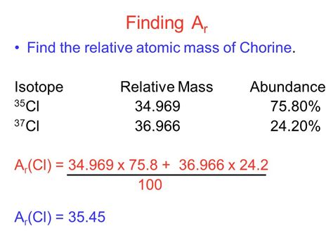 Way to Find Atomic Mass of Elements with Examples