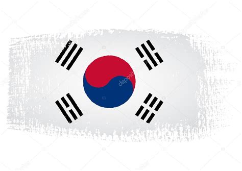 Brushstroke flag South Korea — Stock Vector © robodread #48713677