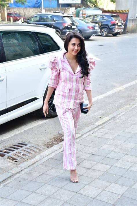 Tejaswi Prakash Sizzles In Stripes