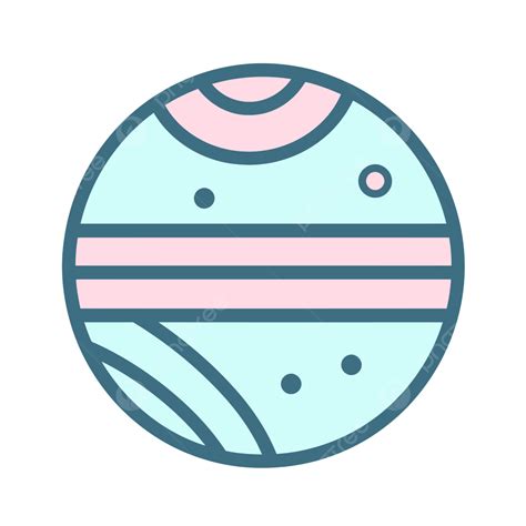 Solar System Planet Icon Outline Design Vector, Sphere, Lineal Icon, Flat Icon PNG and Vector ...