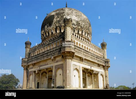 Mohammad Quli Qutub Shah tomb Hyderabad Andhra Pradesh India Stock ...