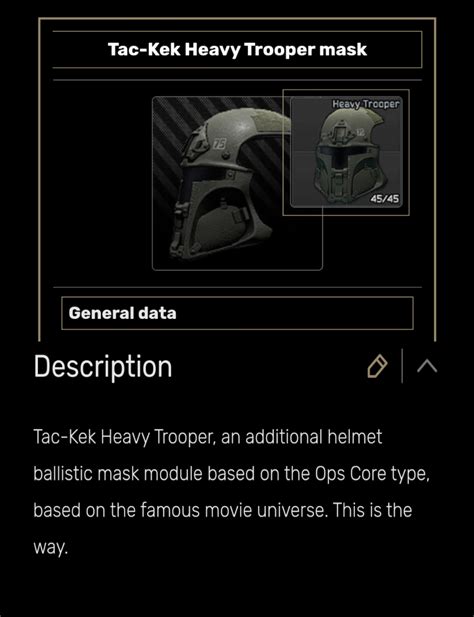 Came across this helmet in Escape From Tarkov, they are clearly fans ...