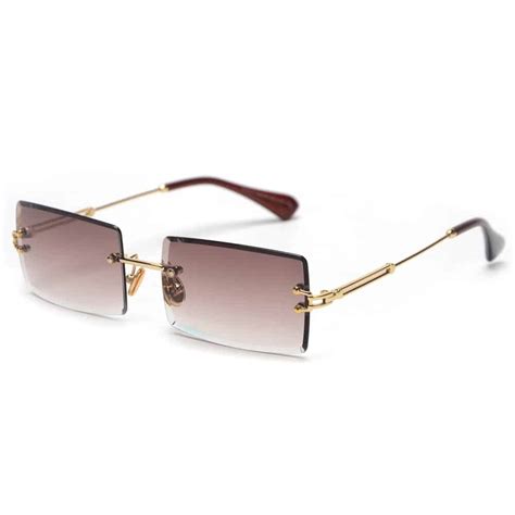 Rimless Rectangle Women Sunglasses | sebastian7