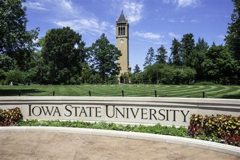 Iowa State University Campus with Blue Sky Editorial Photography ...