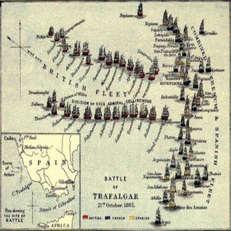 Battle Of Trafalgar Location Map