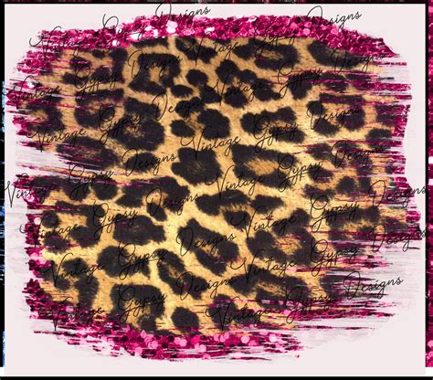 Leopard Print Pink Glitter Background-instant DOWNLOAD - Etsy Ireland