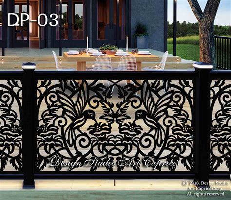 Metal Railing Panel Balcony Insert Deck Panel Staircase - Etsy