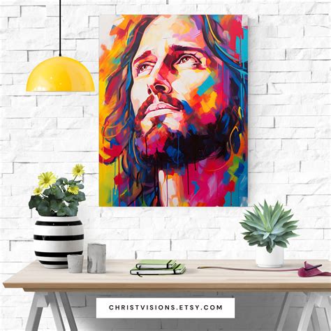 Jesus Christ Abstract Art Jesus Art Christ Art Jesus - Etsy