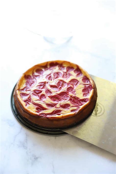 Raspberry Swirl Cheesecake - Entertaining with Beth