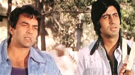 Dharmendra Posts Picture From Sholay, Calls Amitabh 'most Talented Actor'