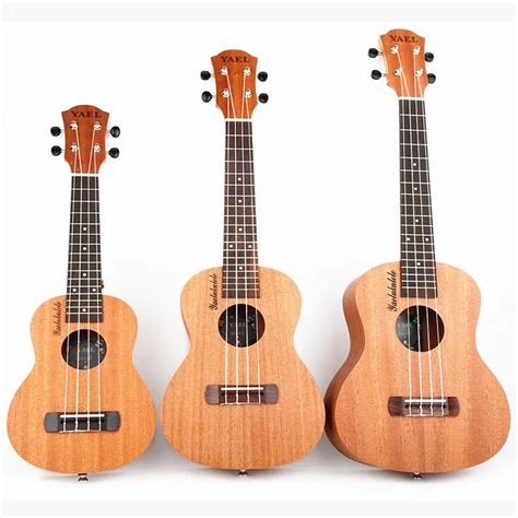 Ukulele Guitar Uke Sapele 4 Strings Hawaiian Guitar Musical Instruments ...