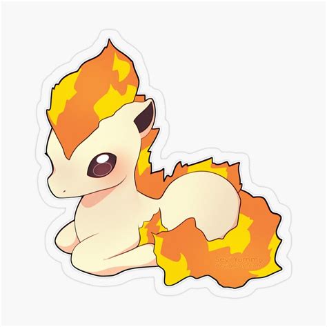 Pokemon Water Resistant Ponyta Sticker | Pokemon, Cute pokemon ...