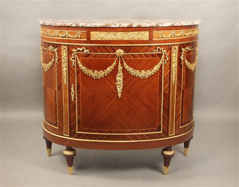 A Fine Late 19th Century Gilt Bronze Mounted Louis XVI Style Cabinet - Charles Cheriff Galleries