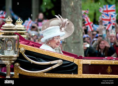 Queen Elizabeth II The Queen's Diamond Jubilee Procession along The ...