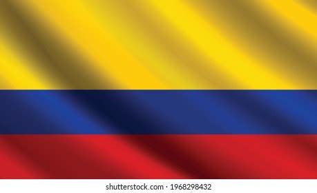 Columbia Country Flag Design Vector Wavy Stock Vector (Royalty Free) 1968298432 | Shutterstock