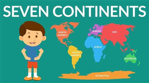 Map Of The World Continents For Kids