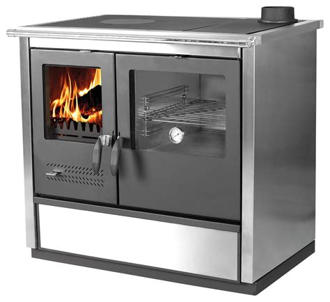 Wood Burning Cook Stove North Stainless Steel - Traditional ...