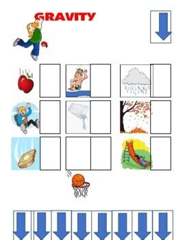 Directional Gravity File Folder/ Worksheet by Projectpara | TPT