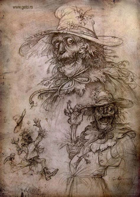 Scarecrow 01 by getoart on deviantART | Scary art, Magical art ...