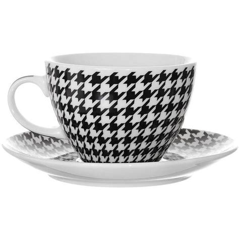 Houndstooth Cups Saucers Set | Cup and saucer set, Cup and saucer, Tea pots