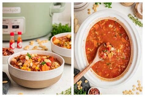 Slow Cooker Manhattan Clam Chowder - The Magical Slow Cooker