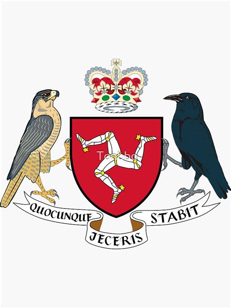 "Isle of Man Coat of Arms" Sticker for Sale by Tonbbo | Redbubble