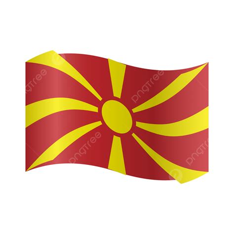 North Macedonia Flag PNG, Vector, PSD, and Clipart With Transparent ...