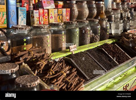 Morocco, Marrakech, Market spices Stock Photo - Alamy