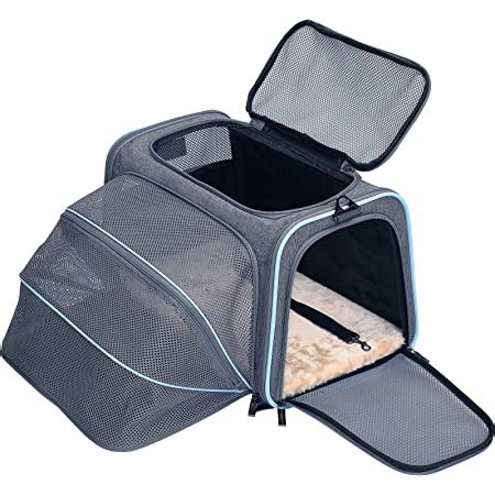 Amazon.com : Petsfit Expandable Cat Carrier Dog Carriers,Airline ...