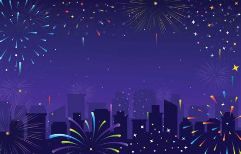 New Year Firework Celebration 13998111 Vector Art at Vecteezy