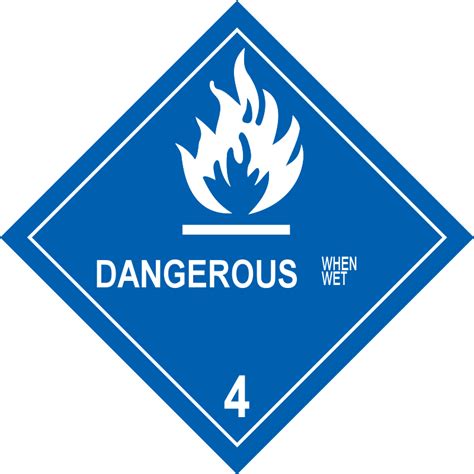 File:Label for dangerous goods - class 4.3.svg - Wikimedia Commons