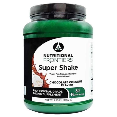 Super Shake Vegan, Nutritional Frontiers