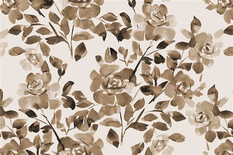 91 Brown Background With Flowers - MyWeb