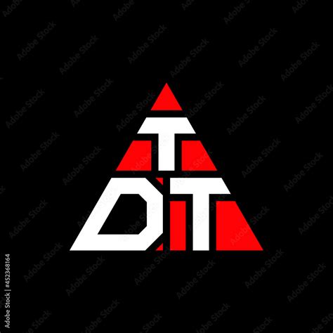 TDT triangle letter logo design with triangle shape. TDT triangle logo ...