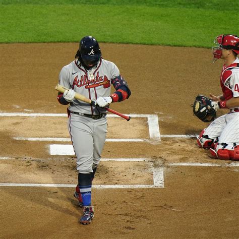 Ronald Acuna Jr. Exits Braves vs. Phillies After Suffering Hamstring ...