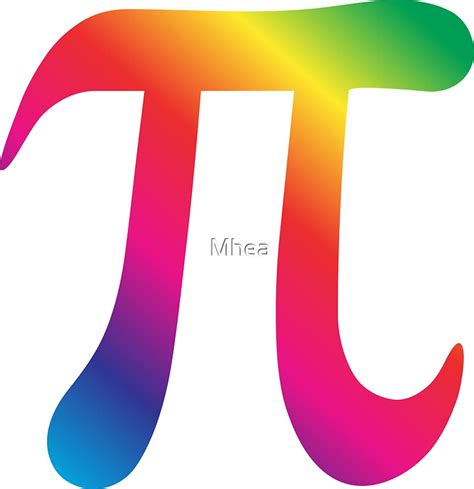 "Colorful pi symbol" Stickers by Mhea | Redbubble
