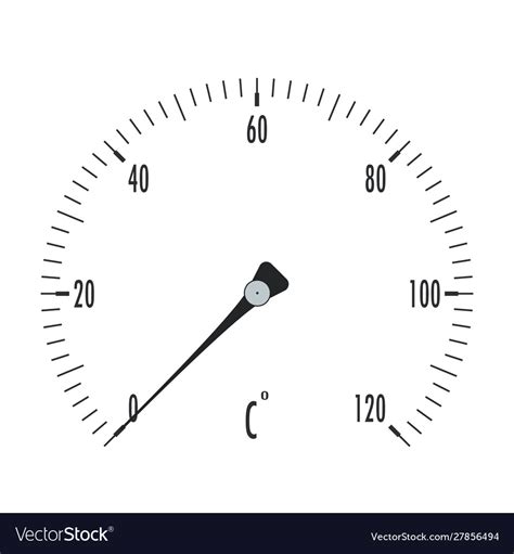 Thermometer temperature gauge Royalty Free Vector Image